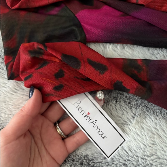 Long Sleeve Midi Sheath Dress Butterfly - Picture 7 of 8